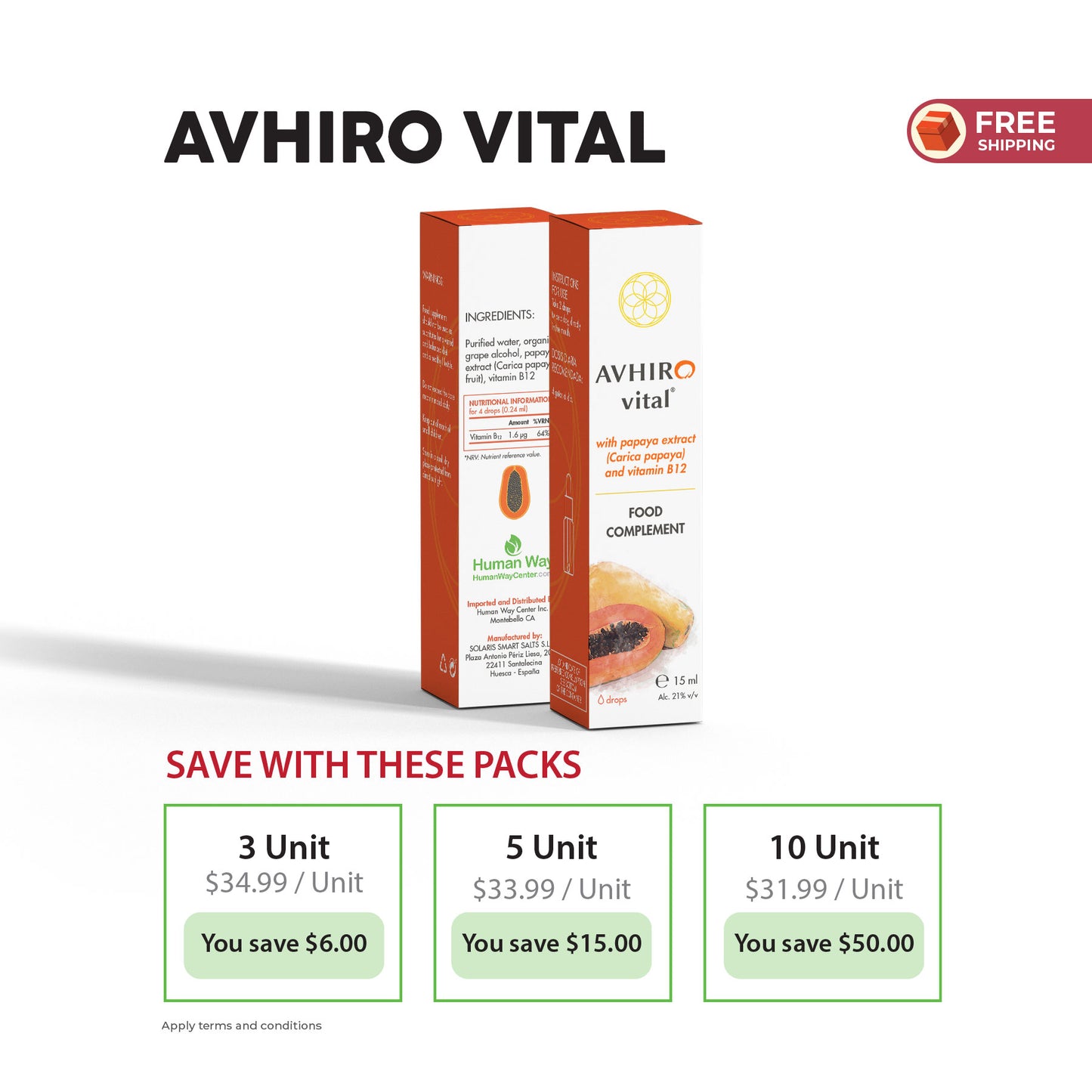 AVHIRO vital gotas