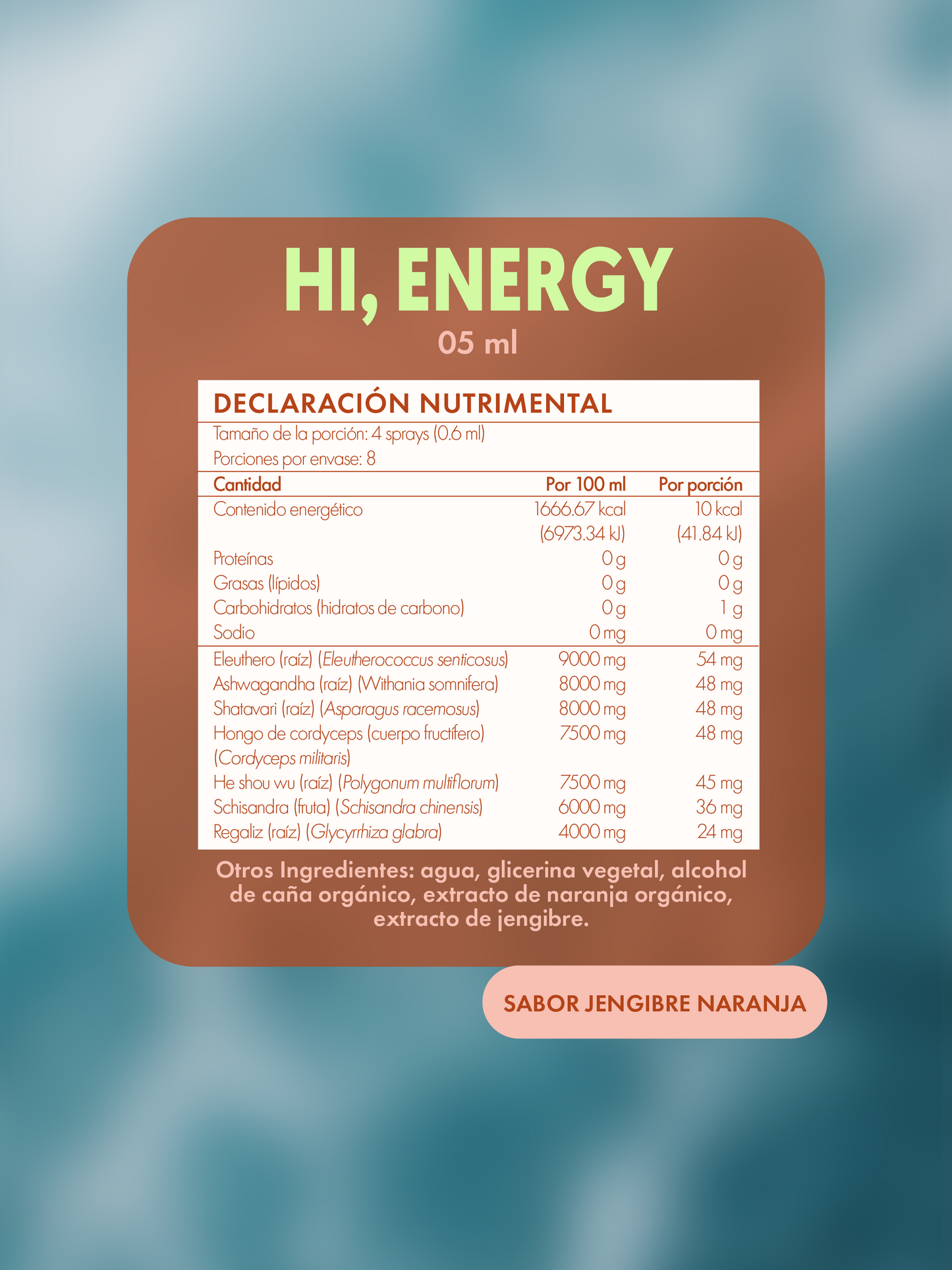 HI, ENERGY | Spray con adaptógenos